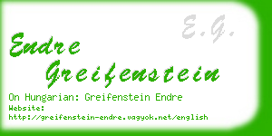 endre greifenstein business card